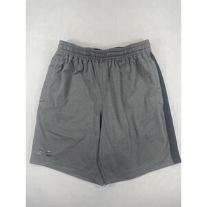 Under Armour HeatGear Mens Gray‎ Black Athletic Shorts - M